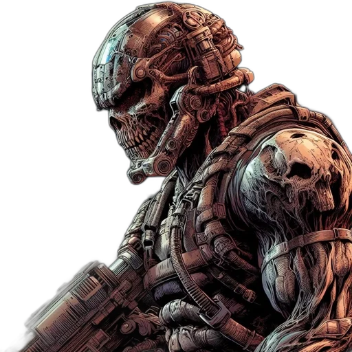 comic book art, concept art, 3d render, pixel art transparent PNG cut-out