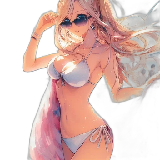 dress, mask, watercolor, anime transparent PNG cut-out