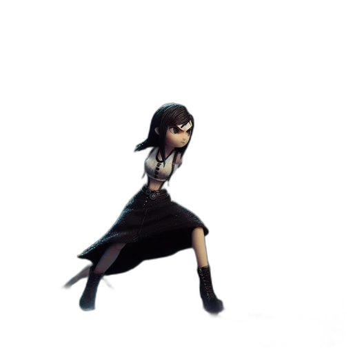 dress, weapon, creature, staff transparent PNG cut-out