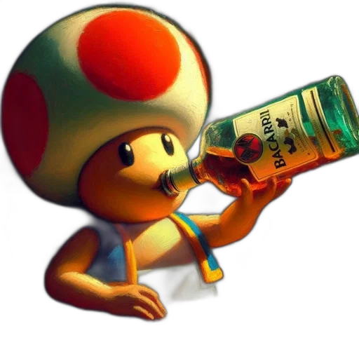 bottle, hat, animal, robot transparent PNG cut-out