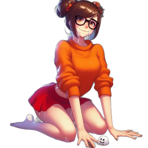 dress, staff, creature, robot transparent PNG cut-out