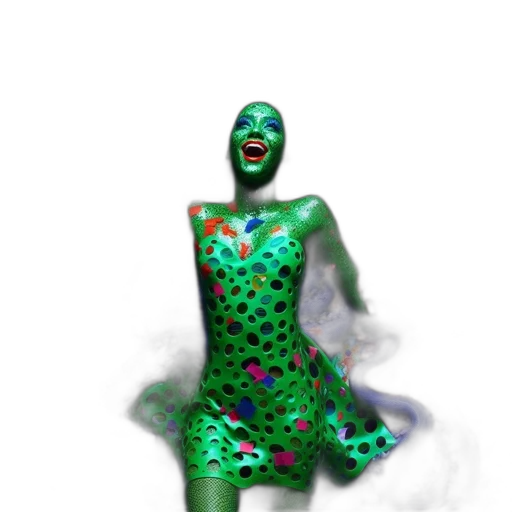 dress, mask, creature, robot transparent PNG cut-out