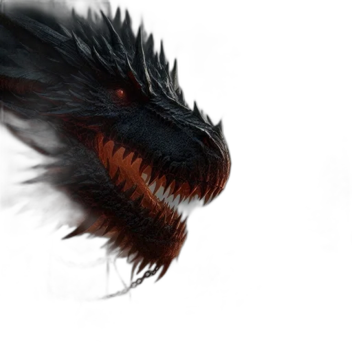 dragon, creature, hair, animal transparent PNG cut-out
