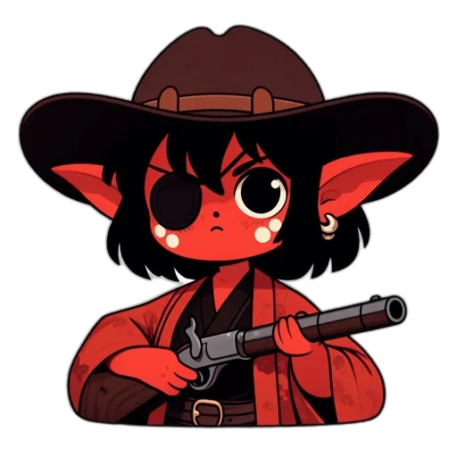 weapon, staff, hat, animal transparent PNG cut-out