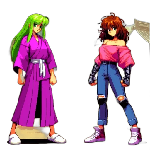concept art, pixel art, vaporwave, anime transparent PNG cut-out