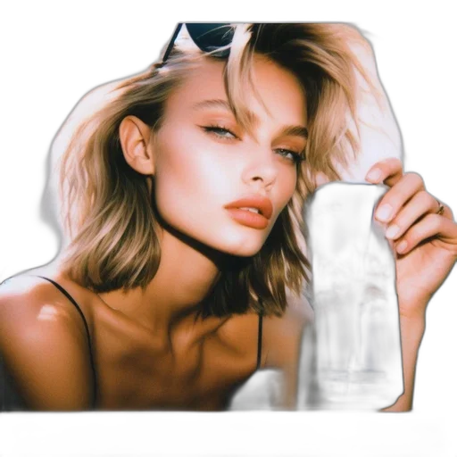 jacket, face, jewelry, dress transparent PNG cut-out