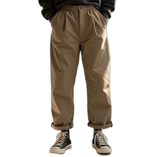 jacket, staff, earth tones, dark transparent PNG cut-out