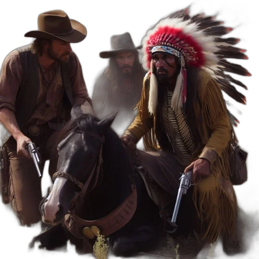 concept art, fire, wild, west transparent PNG cut-out