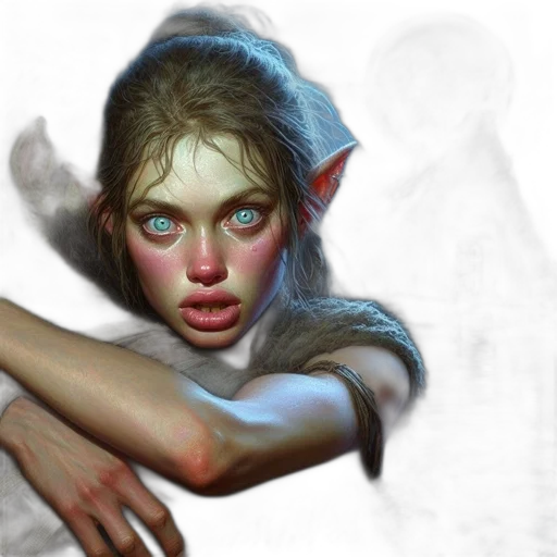face, creature, concept art, fantasy art transparent PNG cut-out