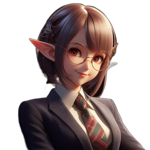staff, face, fantasy art, anime transparent PNG cut-out