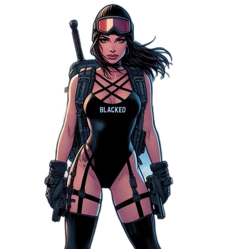 comic book art, concept art, cyberpunk, pixel art transparent PNG cut-out