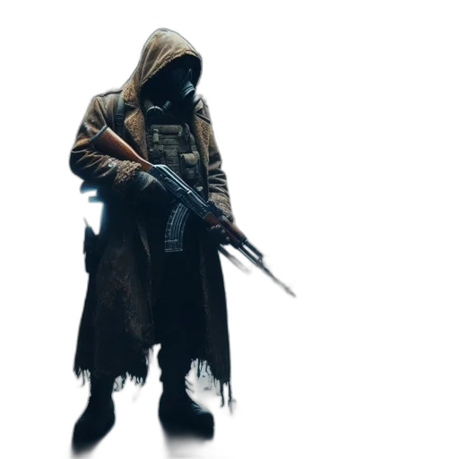 jacket, weapon, sword, staff transparent PNG cut-out