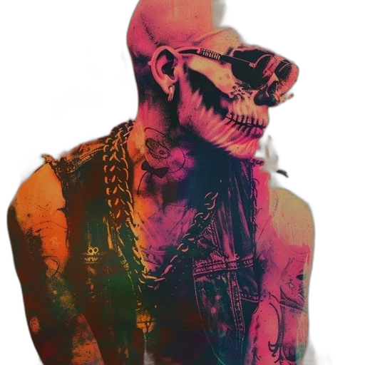 creature, mask, jacket, face transparent PNG cut-out