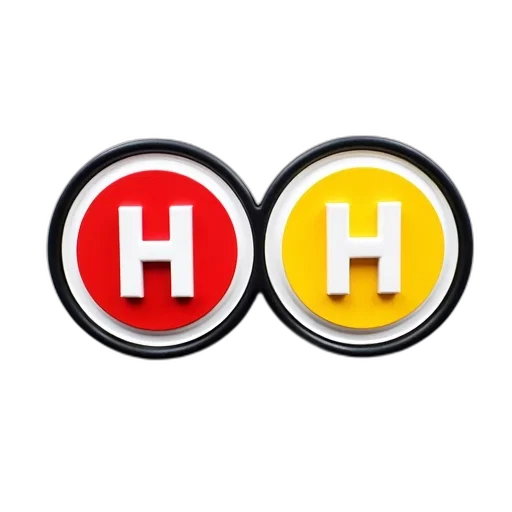 two, circular, badges, black transparent PNG cut-out