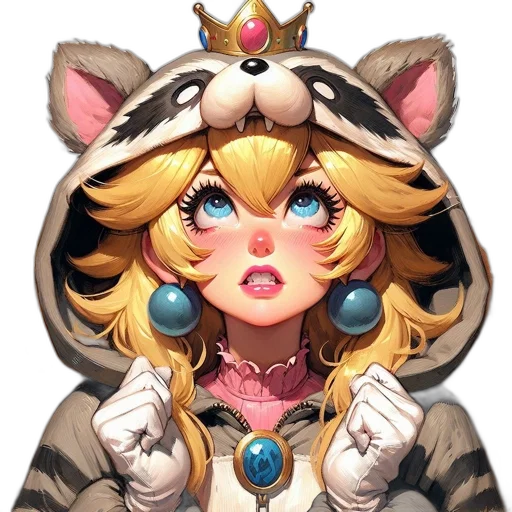crown, staff, face, animal transparent PNG cut-out