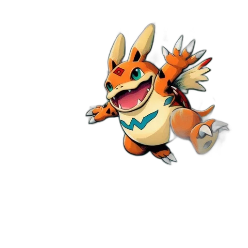 creature, dragon, animal, staff transparent PNG cut-out