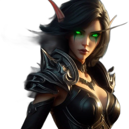 fantasy art, concept art, comic book art, 3d render transparent PNG cut-out