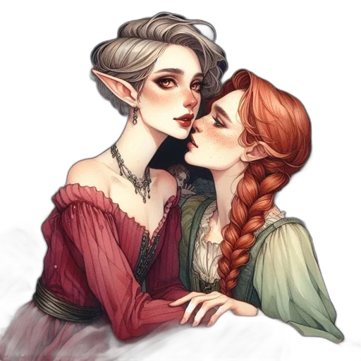 fantasy art, watercolor, concept art, pixel art transparent PNG cut-out