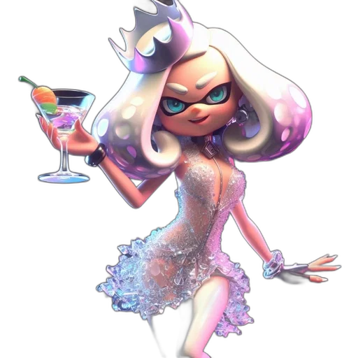 dress, concept art, pixel art, 3d render transparent PNG cut-out