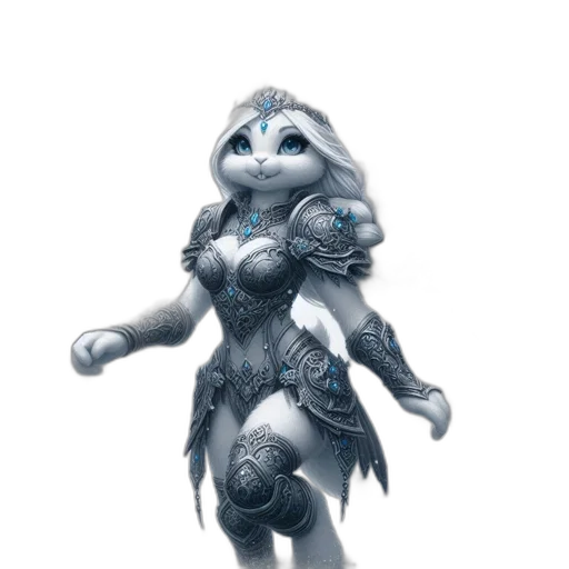 robot, dragon, creature, staff transparent PNG cut-out