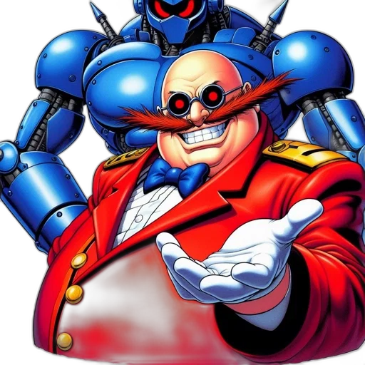 robot, comic book art, concept art, cartoon transparent PNG cut-out