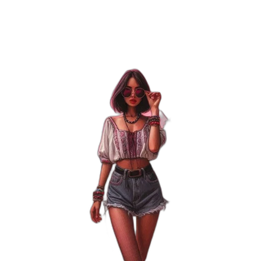 dress, jacket, jewelry, concept art transparent PNG cut-out