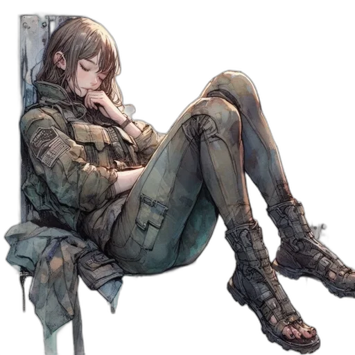 weapon, jacket, sword, dress transparent PNG cut-out