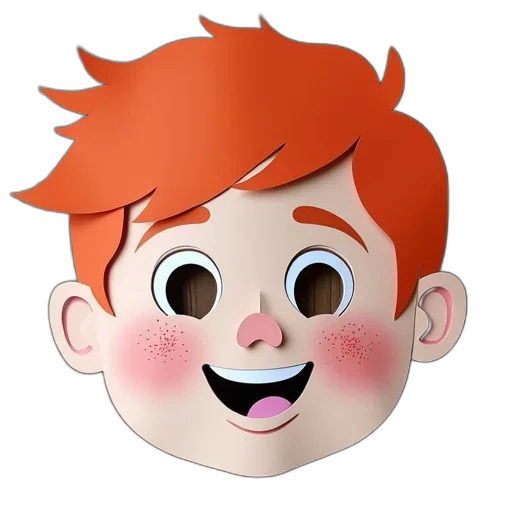 mask, face, creature, cartoon transparent PNG cut-out
