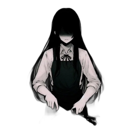 mask, dress, staff, hair transparent PNG cut-out