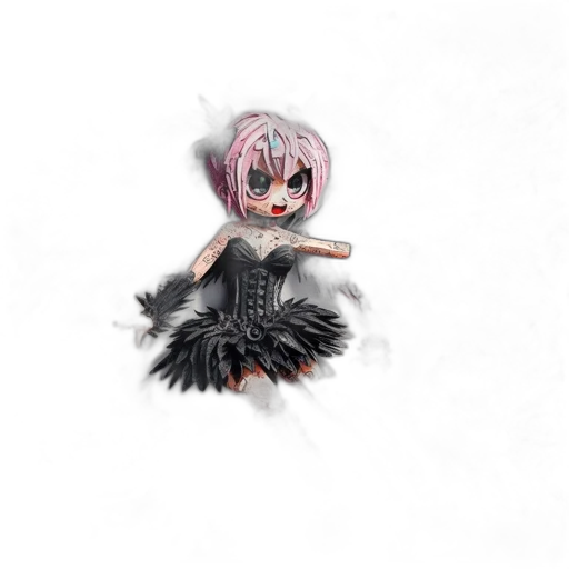 mask, creature, dress, 3d render transparent PNG cut-out