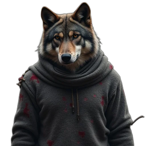 jacket, animal, mask, creature transparent PNG cut-out