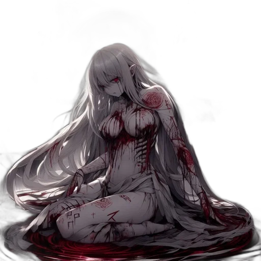 dress, creature, sword, weapon transparent PNG cut-out