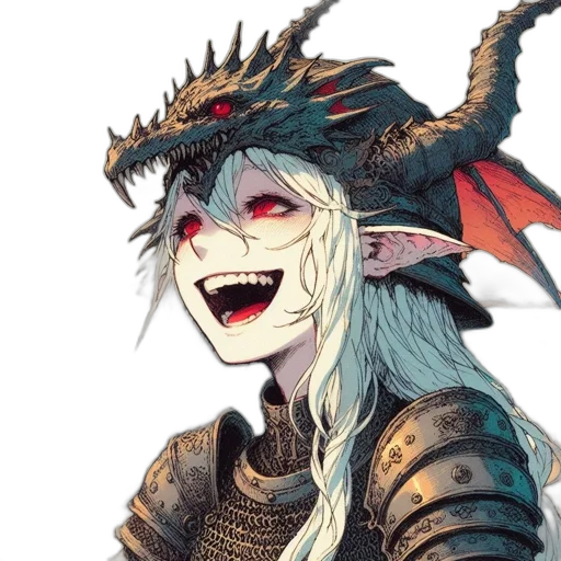 dragon, mask, staff, face transparent PNG cut-out