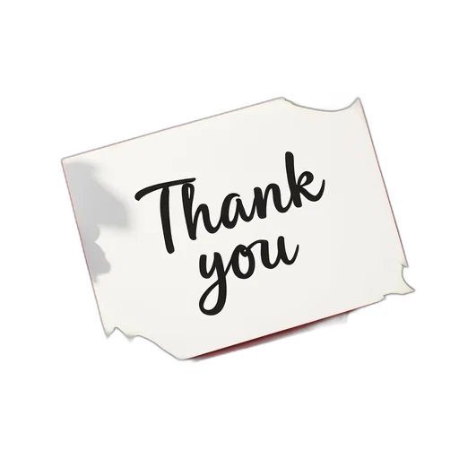 staff, thank, card, postcard transparent PNG cut-out