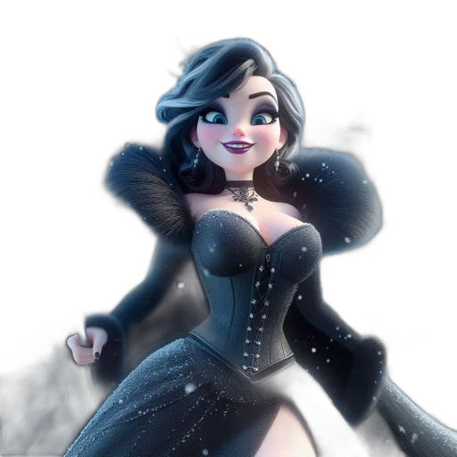 dress, concept art, cartoon, fantasy art transparent PNG cut-out