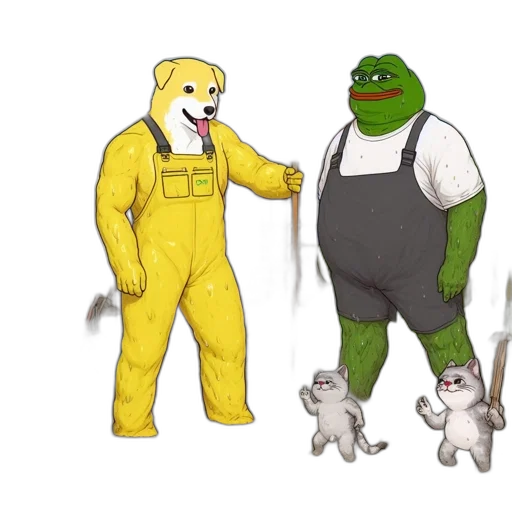 animal, concept art, pixel art, 3d render transparent PNG cut-out