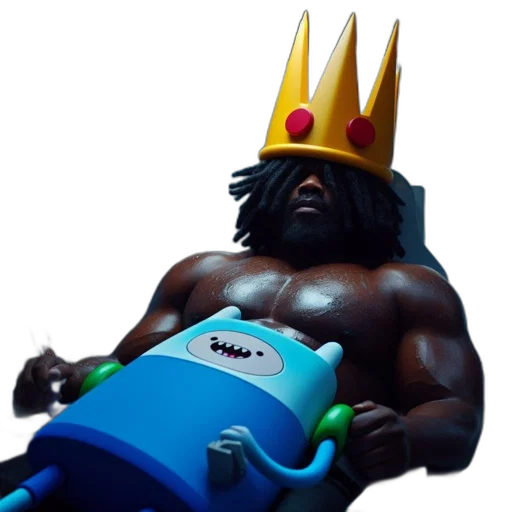 crown, hat, robot, creature transparent PNG cut-out