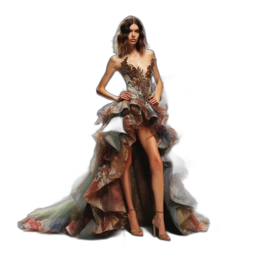 dress, concept art, fantasy art, photorealistic transparent PNG cut-out
