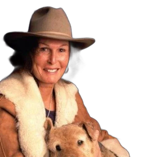 jacket, hat, animal, staff transparent PNG cut-out