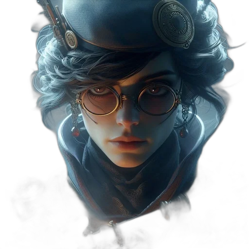 face, hat, staff, crown transparent PNG cut-out