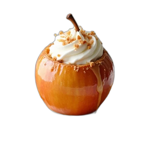 food, crown, 3d render, photorealistic transparent PNG cut-out