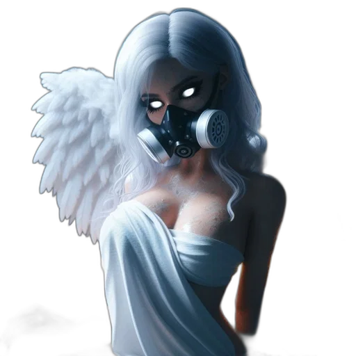 mask, face, dress, fantasy art transparent PNG cut-out