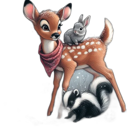 animal, watercolor, concept art, fantasy art transparent PNG cut-out