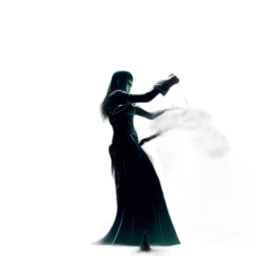 dress, staff, sword, mask transparent PNG cut-out