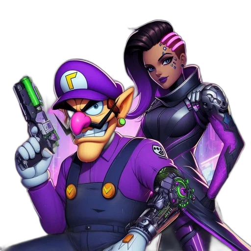 weapon, robot, staff, mask transparent PNG cut-out
