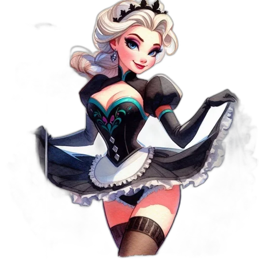 dress, staff, concept art, fantasy art transparent PNG cut-out