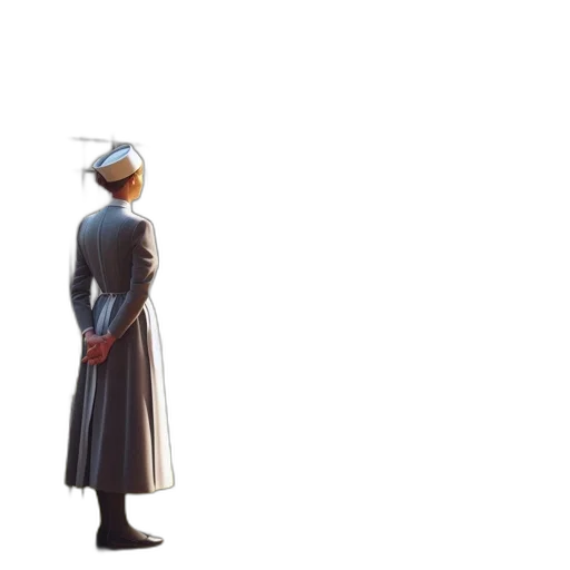 staff, hat, sword, jacket transparent PNG cut-out