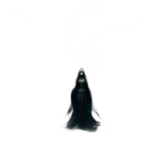 hair, creature, mask, dress transparent PNG cut-out