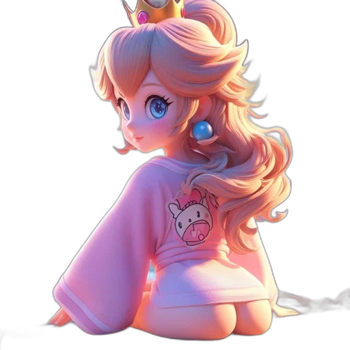 dress, crown, staff, creature transparent PNG cut-out