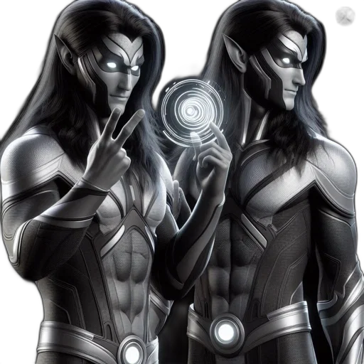 comic book art, concept art, fantasy art, 3d render transparent PNG cut-out